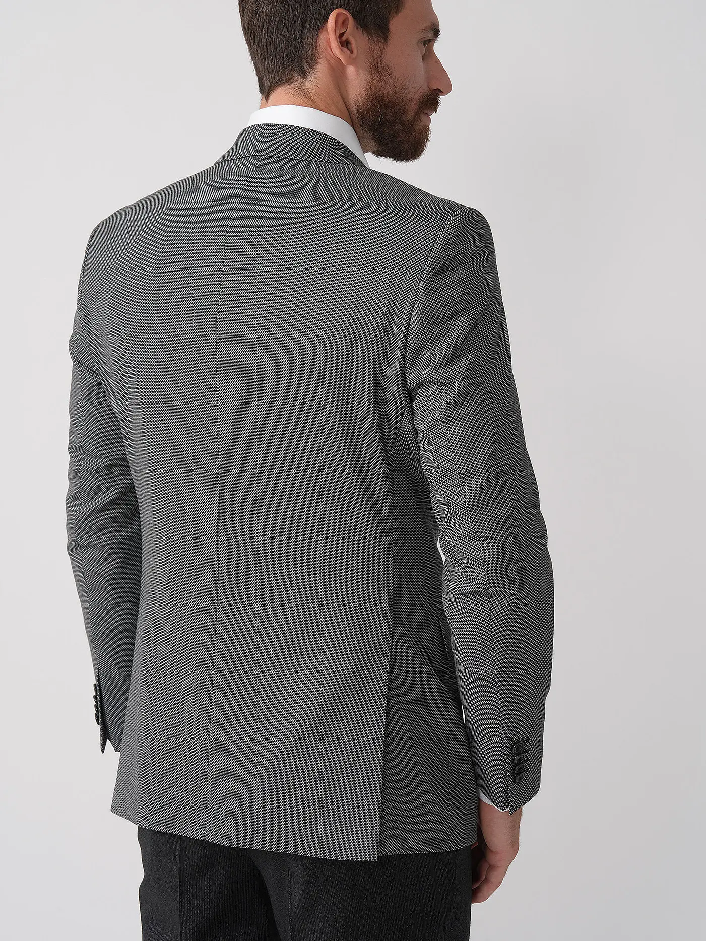 ROY ROBSON | Sakko Regular Fit PINPOINT | grau