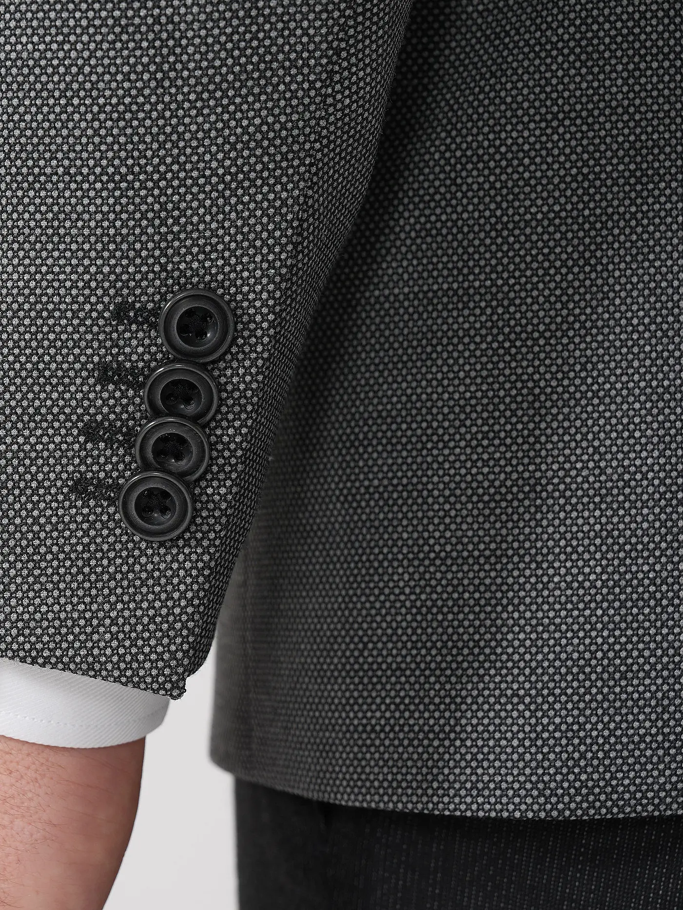 ROY ROBSON | Sakko Regular Fit PINPOINT | grau