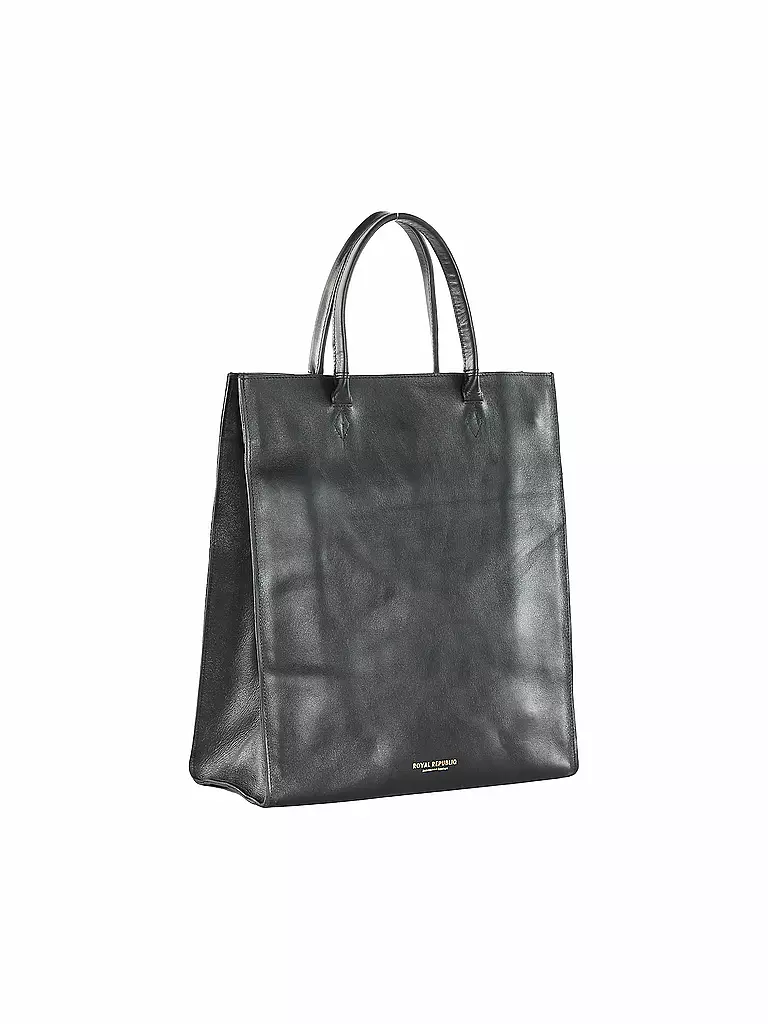 ROYAL REPUBLIQ | Ledertasche - Tote Bag MEL | schwarz