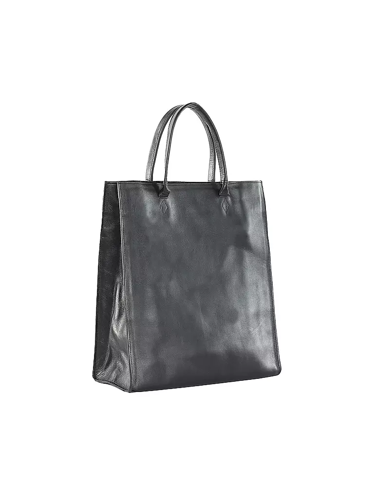 ROYAL REPUBLIQ | Ledertasche - Tote Bag MEL | schwarz