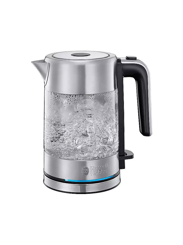 RUSSELL HOBBS | Compact Home Mini-Glas-Wasserkocher 0,8l | silber