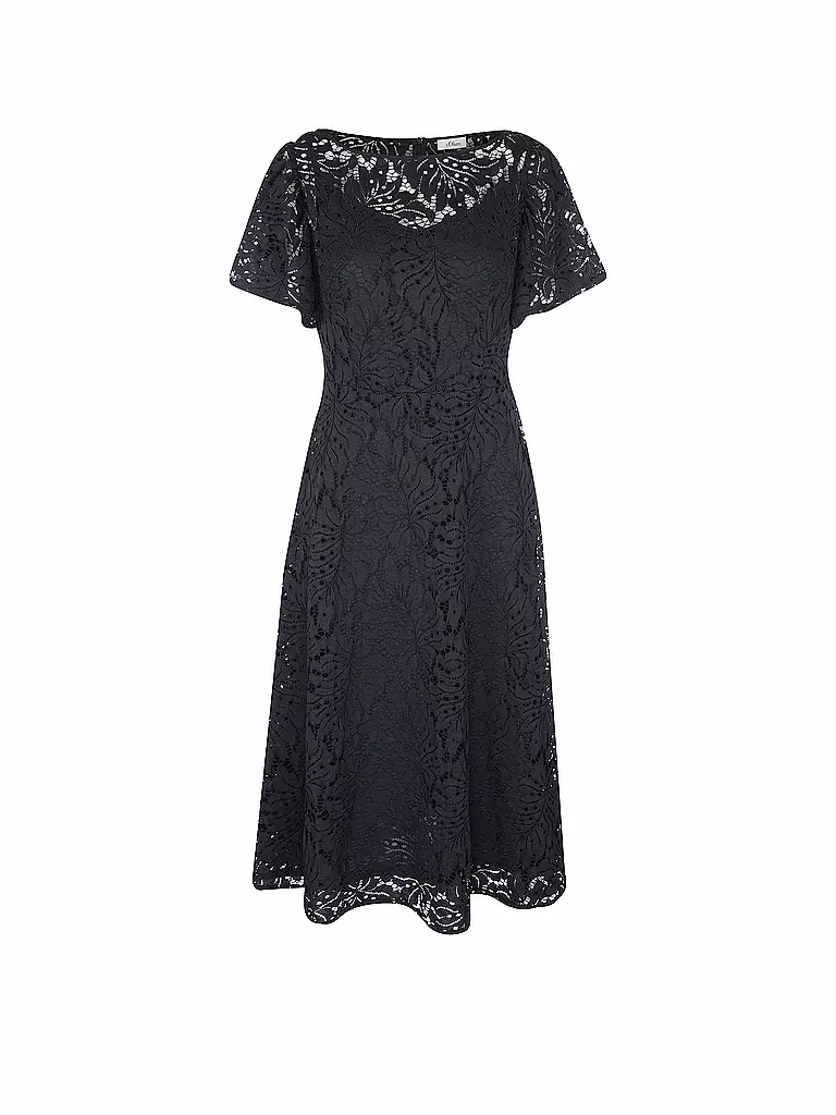 S.OLIVER BLACK LABEL | Kleid mit Spitz | blau