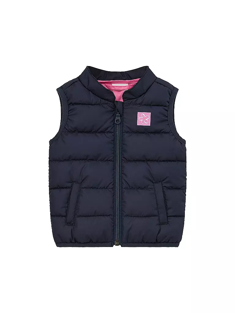 S.OLIVER | Baby Steppgilet | dunkelblau