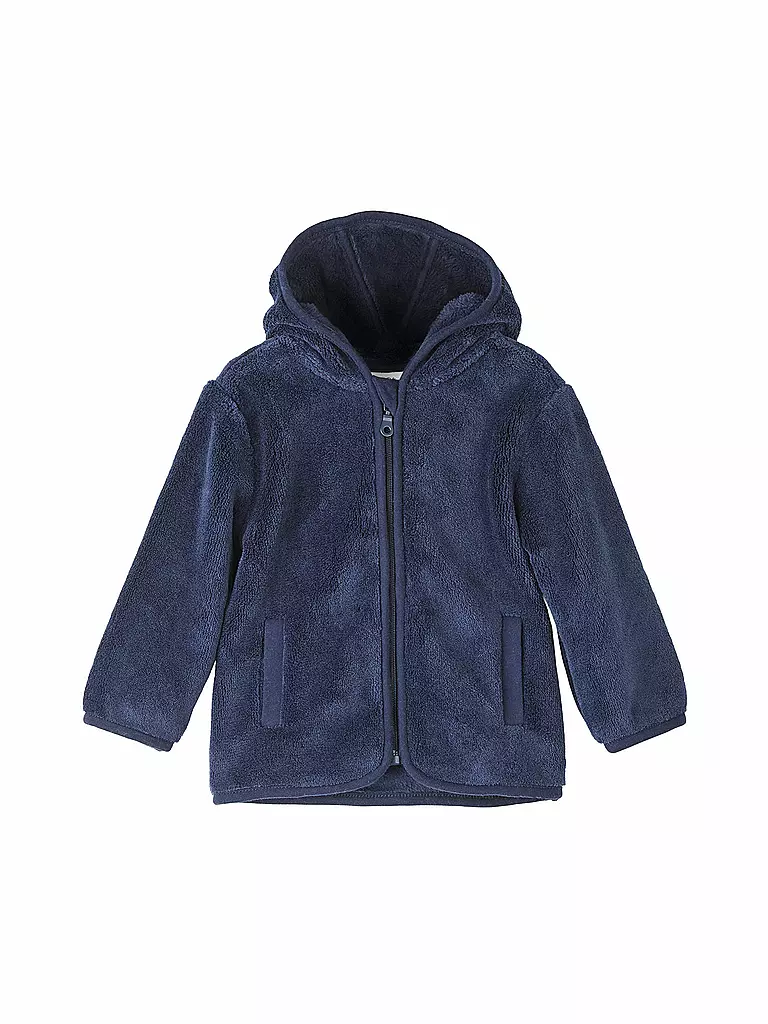 S.OLIVER | Baby Teddyjacke | dunkelblau