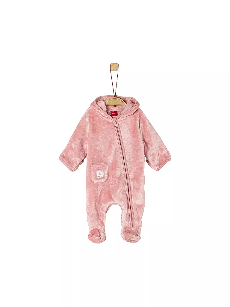 S.OLIVER | Baby-Plüschoverall | rosa