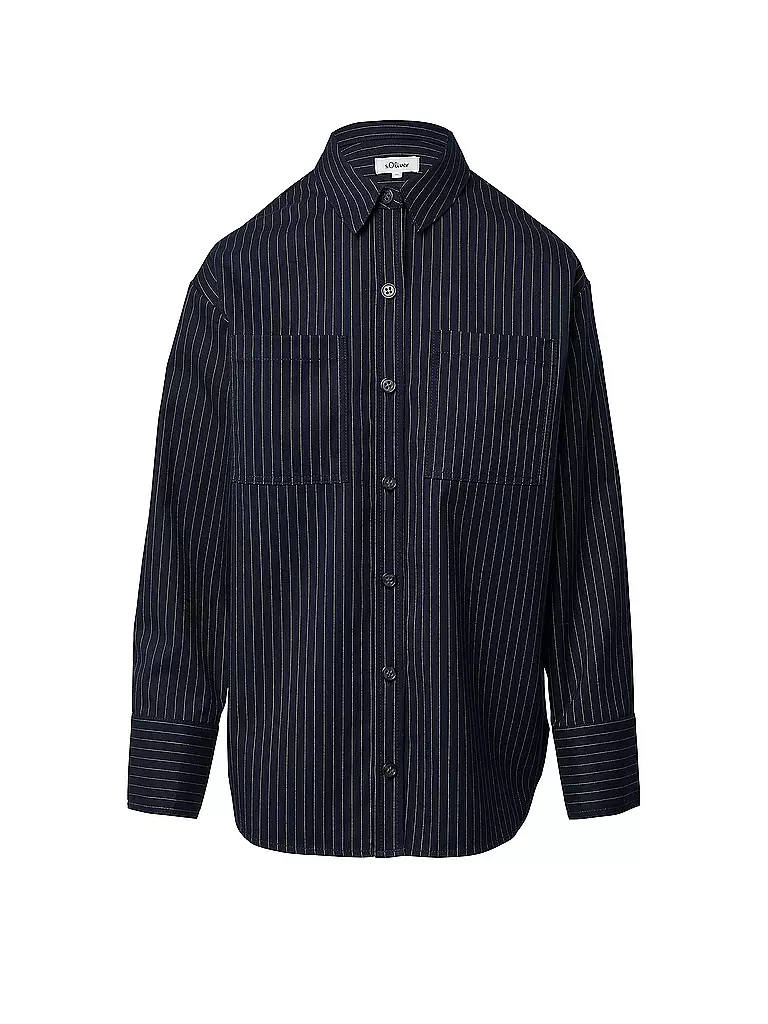 S.OLIVER | Bluse  | dunkelblau