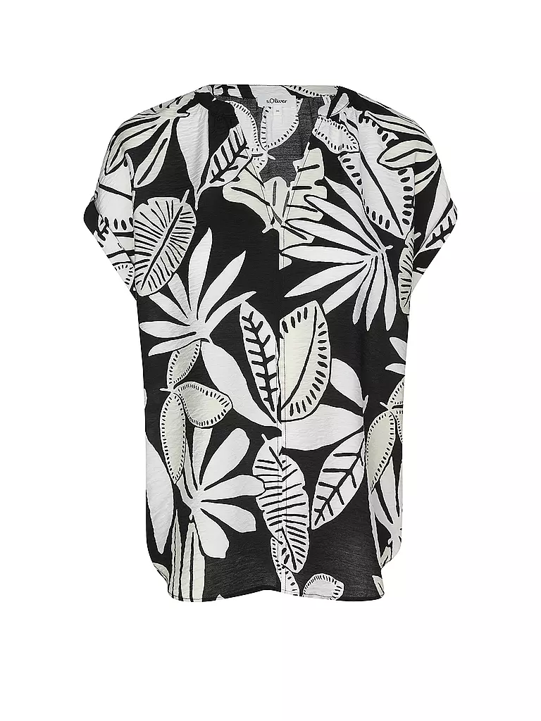 S.OLIVER | Blusenshirt  | schwarz