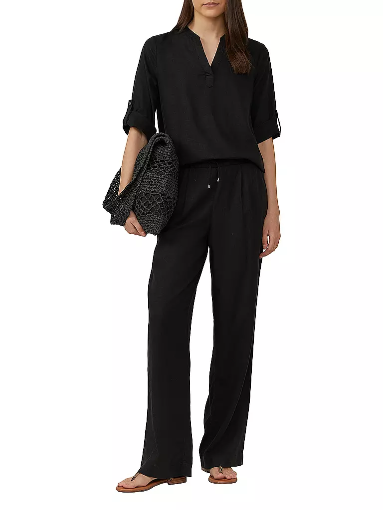 S.OLIVER | Blusenshirt  | schwarz