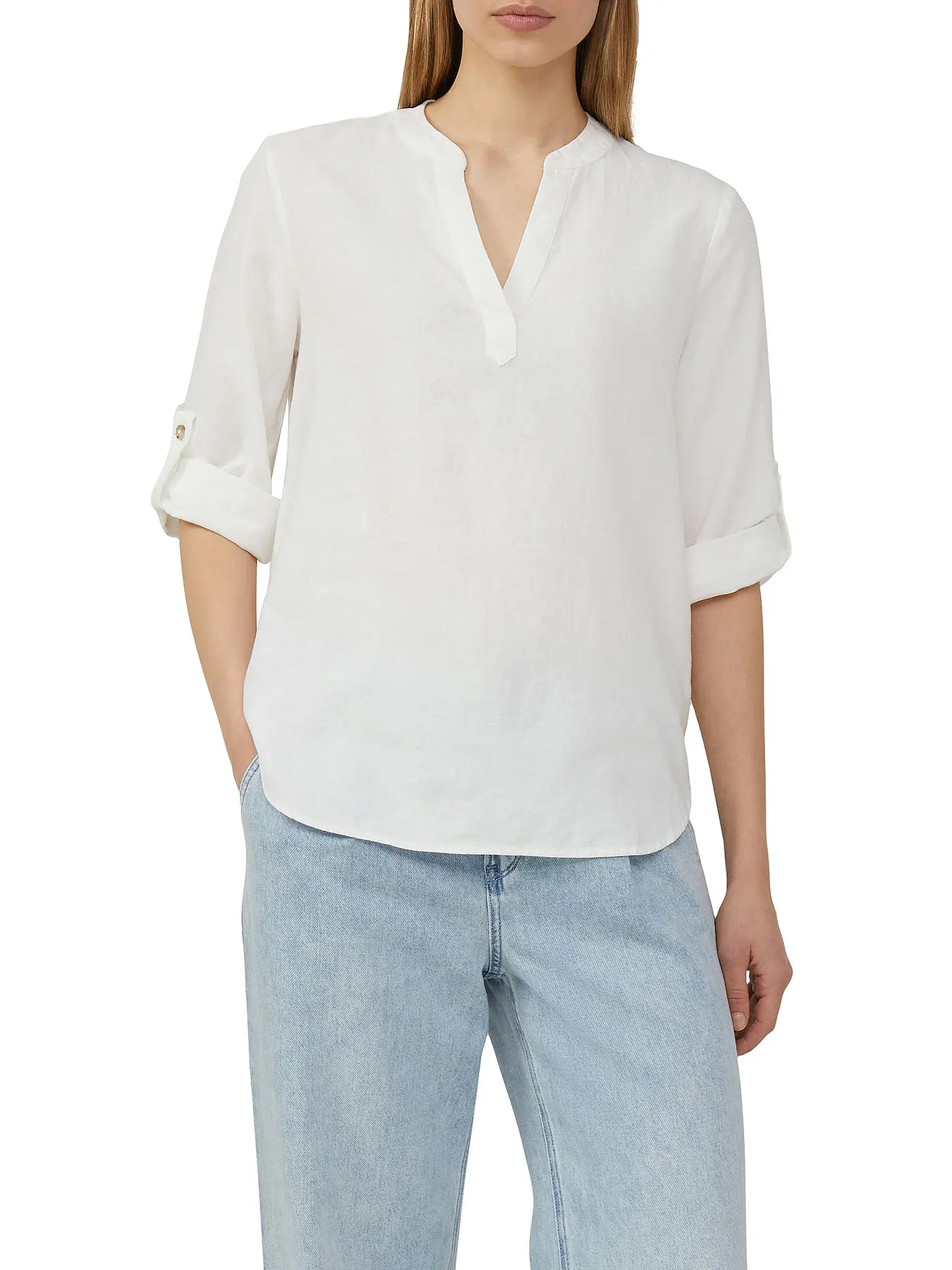 S.OLIVER | Blusenshirt  | weiss