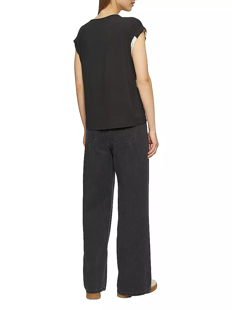 S.OLIVER | Blusenshirt | schwarz