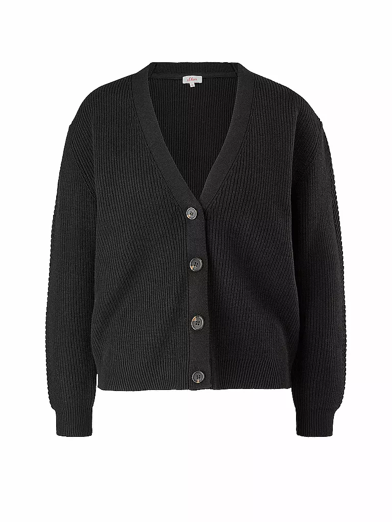 S.OLIVER | Cardigan | schwarz