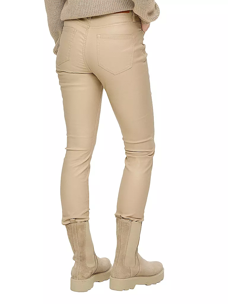 S.OLIVER | High Rise Skinny Jeans | dunkelrot