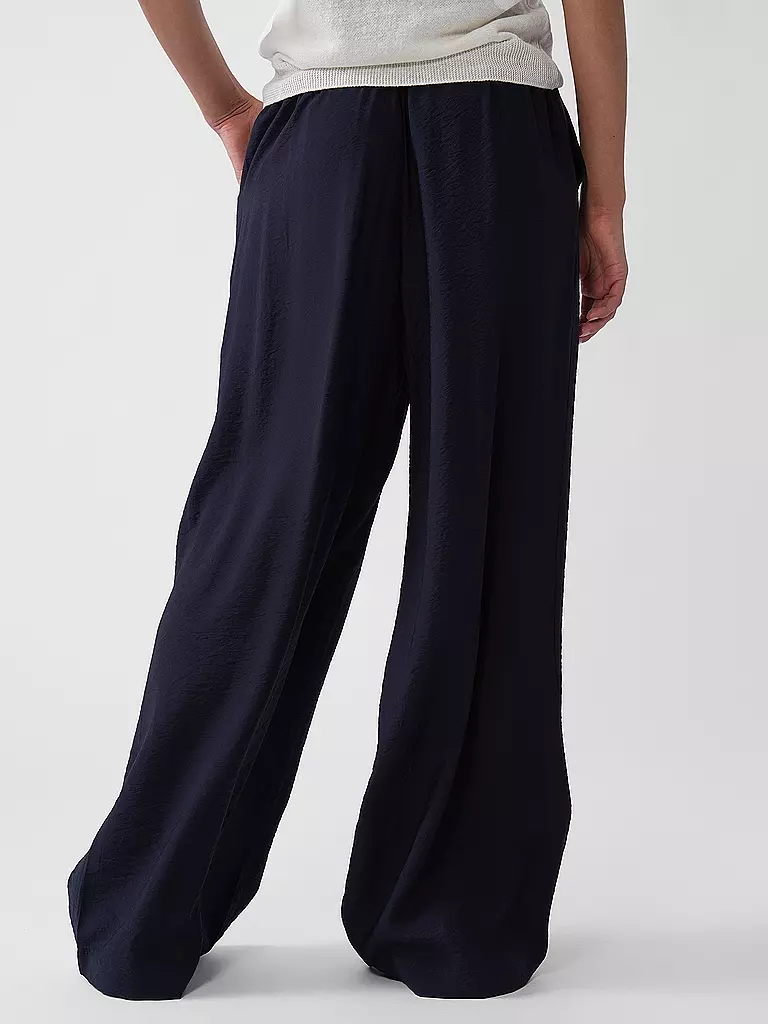 S.OLIVER | Hose Wide Leg  | dunkelblau