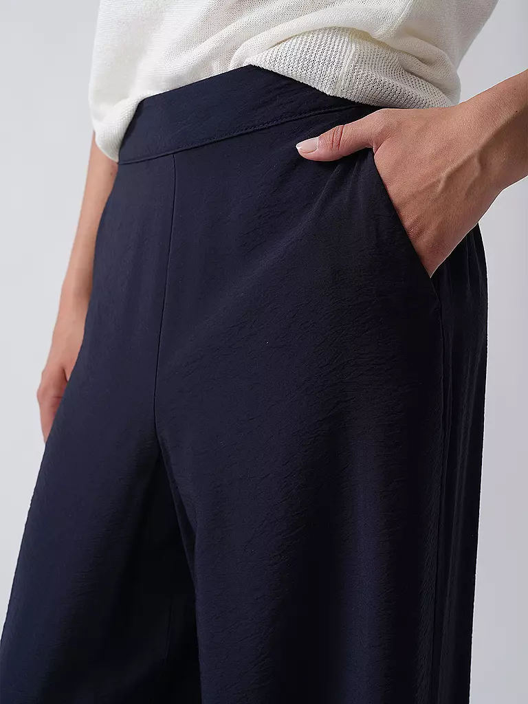 S.OLIVER | Hose Wide Leg  | dunkelblau