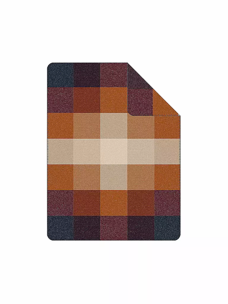 S.OLIVER | Jacquard-Decke 150x200cm (Braun Karo) | 