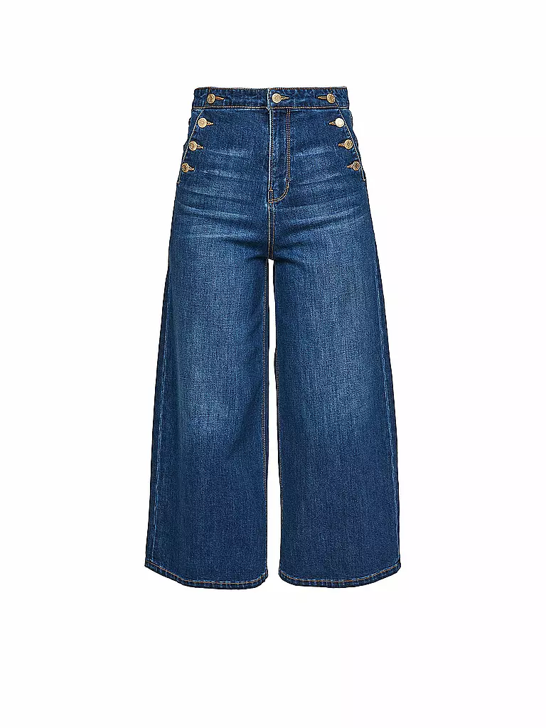 S.OLIVER | Jeans  wide leg 7/8 | blau