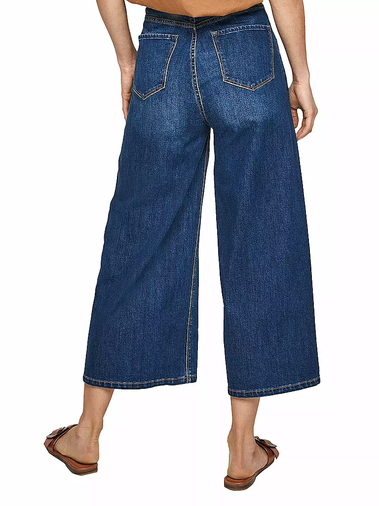 S.OLIVER | Jeans  wide leg 7/8 | blau