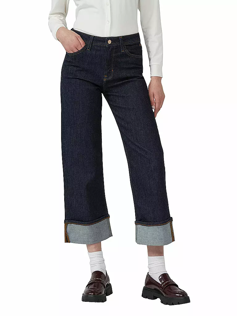 S.OLIVER | Jeans 7/8 Wide Leg | dunkelblau
