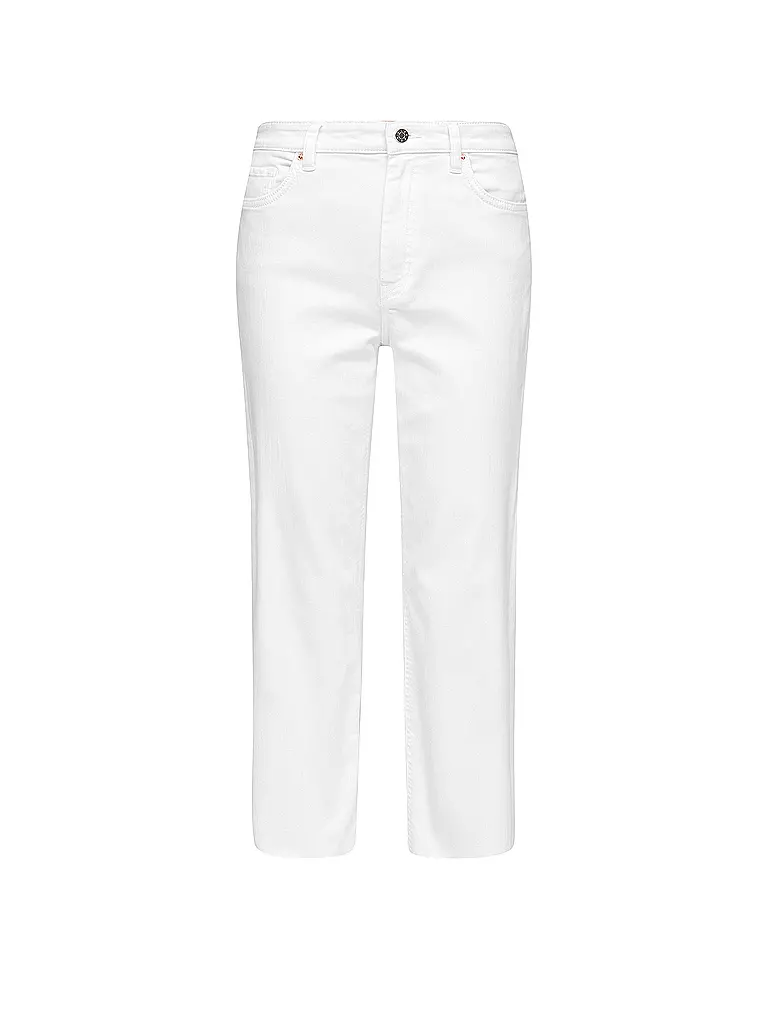 S.OLIVER | Jeans Straight Fit 7/8 | weiss