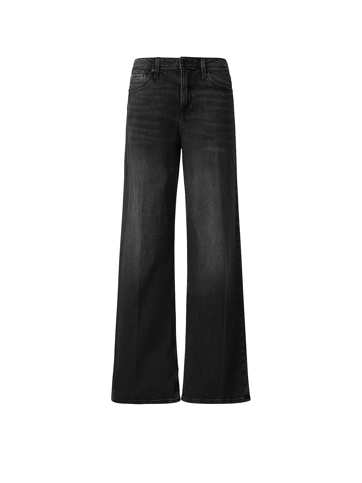 S.OLIVER | Jeans Wide Leg  | schwarz