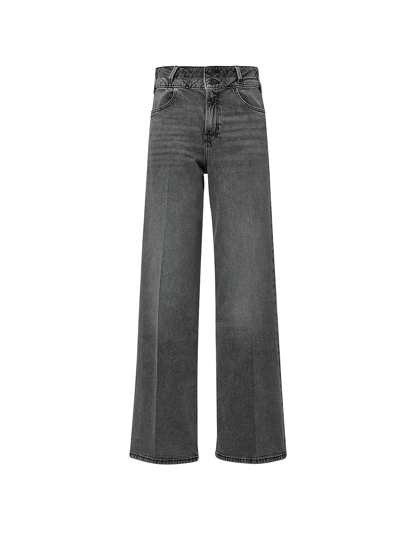 S.OLIVER | Jeans Wide Leg  | grau