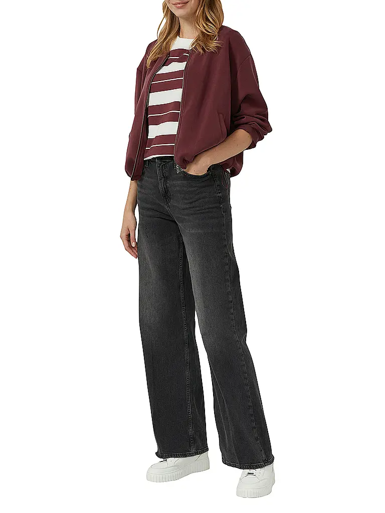 S.OLIVER | Jeans Wide Leg  | schwarz