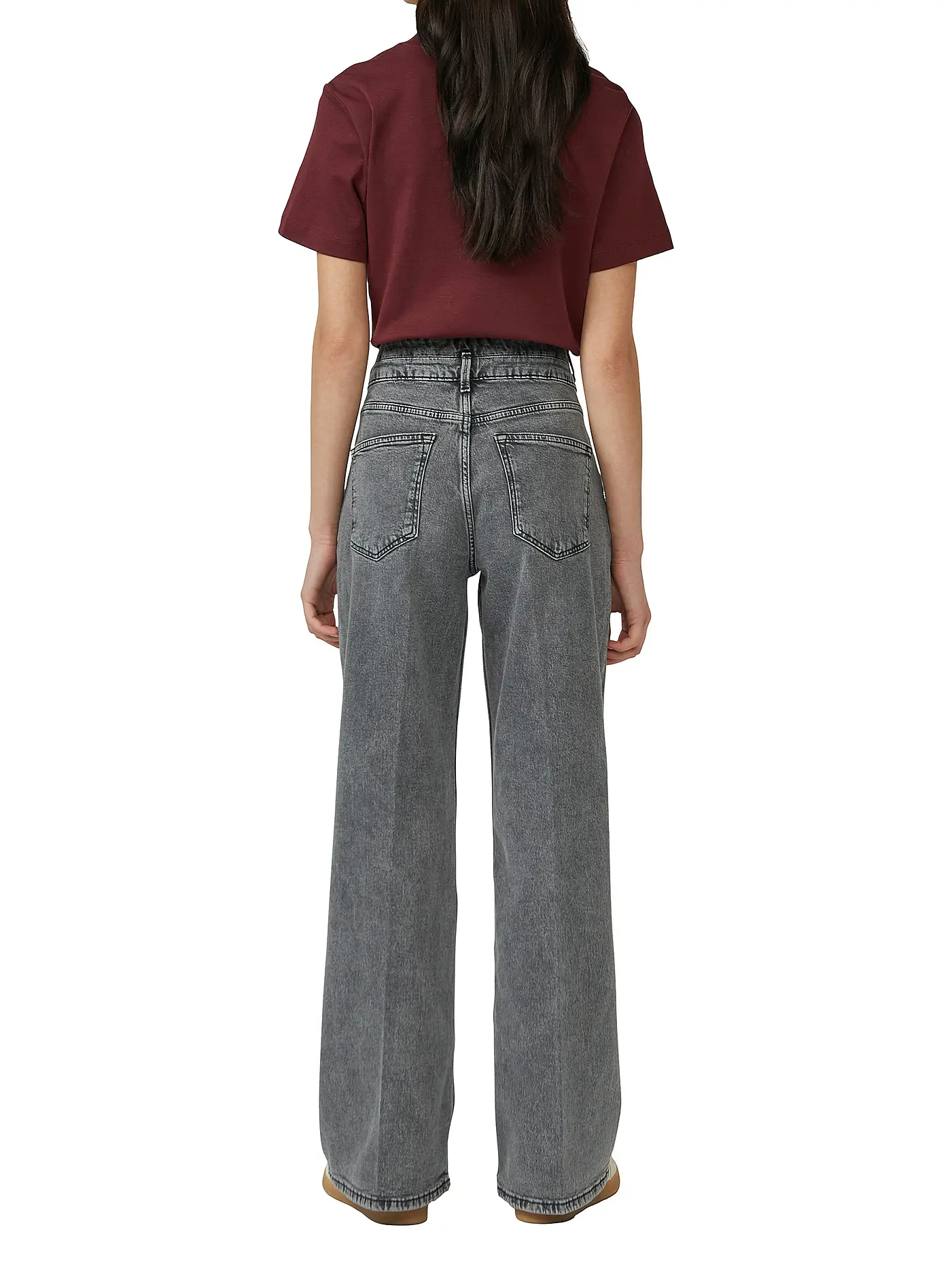 S.OLIVER | Jeans Wide Leg  | grau