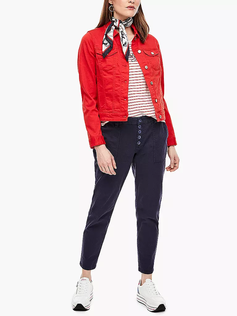 S.OLIVER | Jeansjacke  | rot