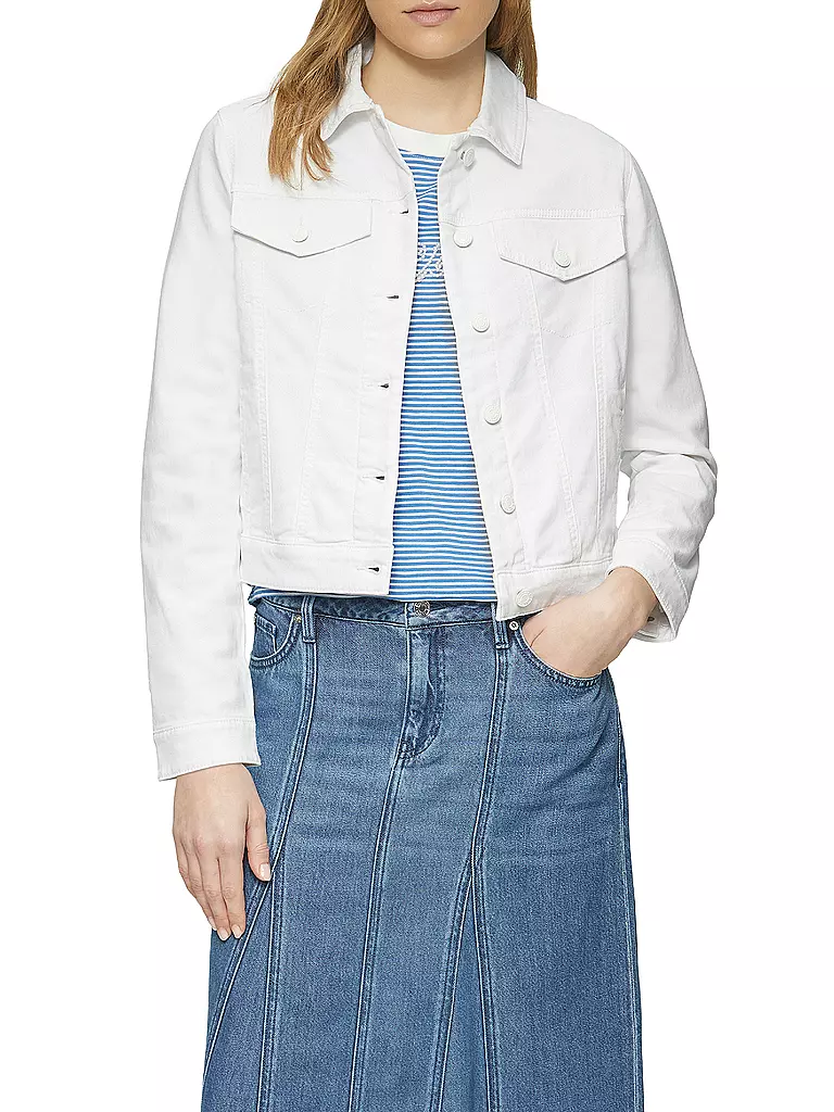 S.OLIVER | Jeansjacke  | weiss