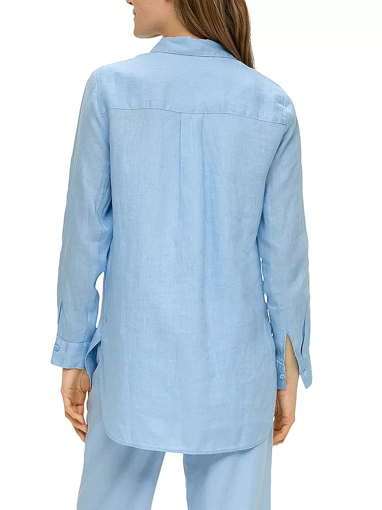 S.OLIVER | Leinenbluse  | blau