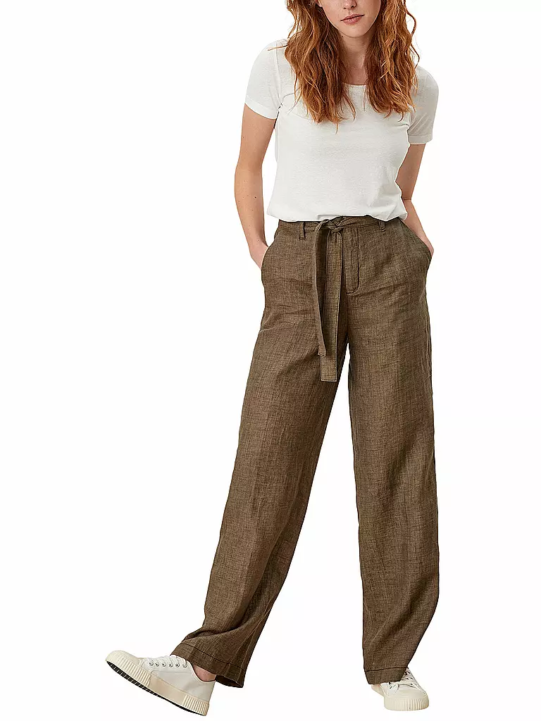 S.OLIVER | Leinenhose Regular Fit | olive