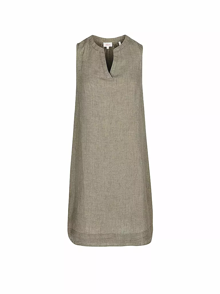 S.OLIVER | Leinenkleid | olive