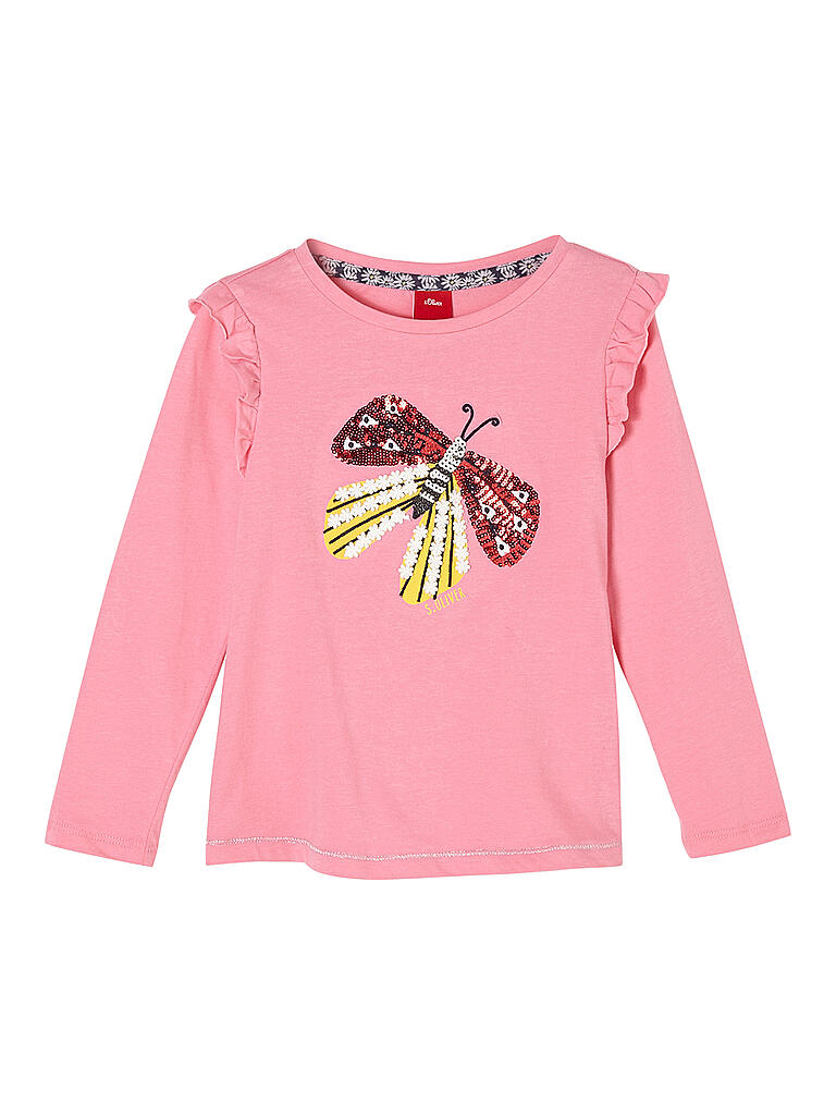 Sigikid Maglietta Maniche Lunghe Baby Girl Rosa Chiaro - Taglia 98 - Cotone Bio Con Coccinella - 2