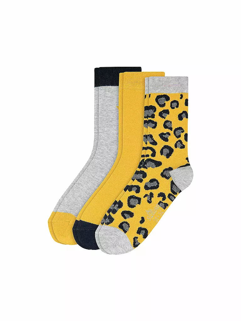 S.OLIVER | Mädchen Socken Organic 3er Pkg golden yellow | gelb