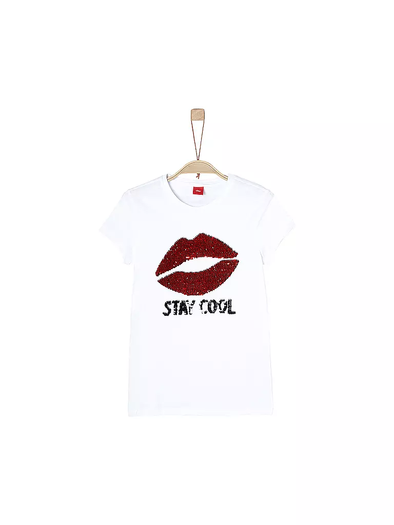 S.OLIVER | Mädchen-T-Shirt mit Wendepailletten Regular-Fit | 
