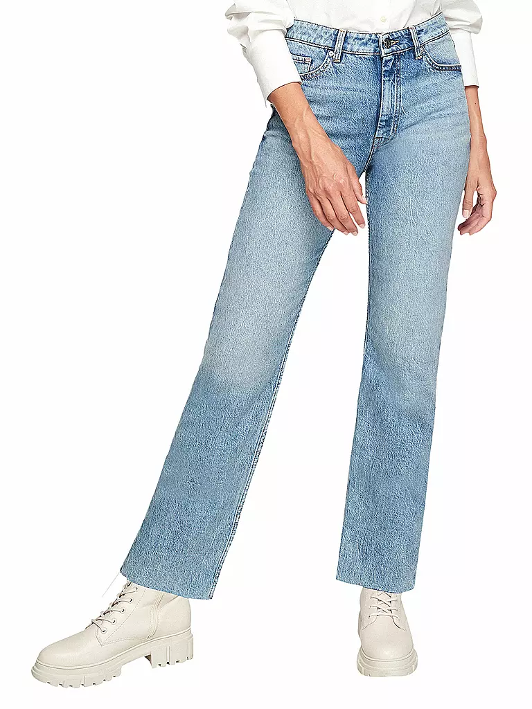 S.OLIVER | Mom Jeans Regular Fit Highwaist | blau