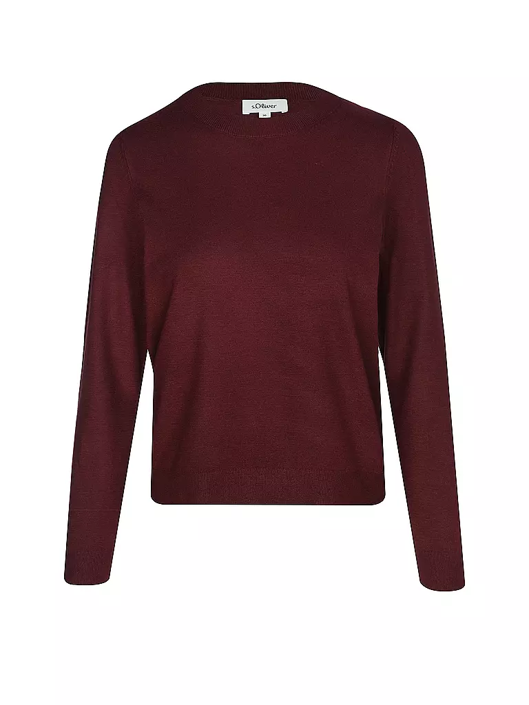 S.OLIVER | Pullover  | dunkelrot