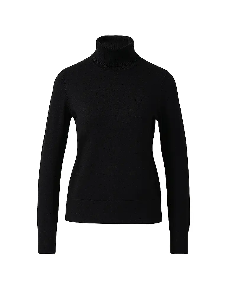 S.OLIVER | Rollkragenpullover  | schwarz