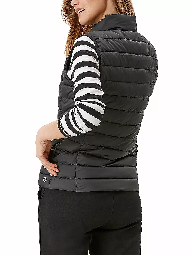 S.OLIVER | Steppgilet | schwarz