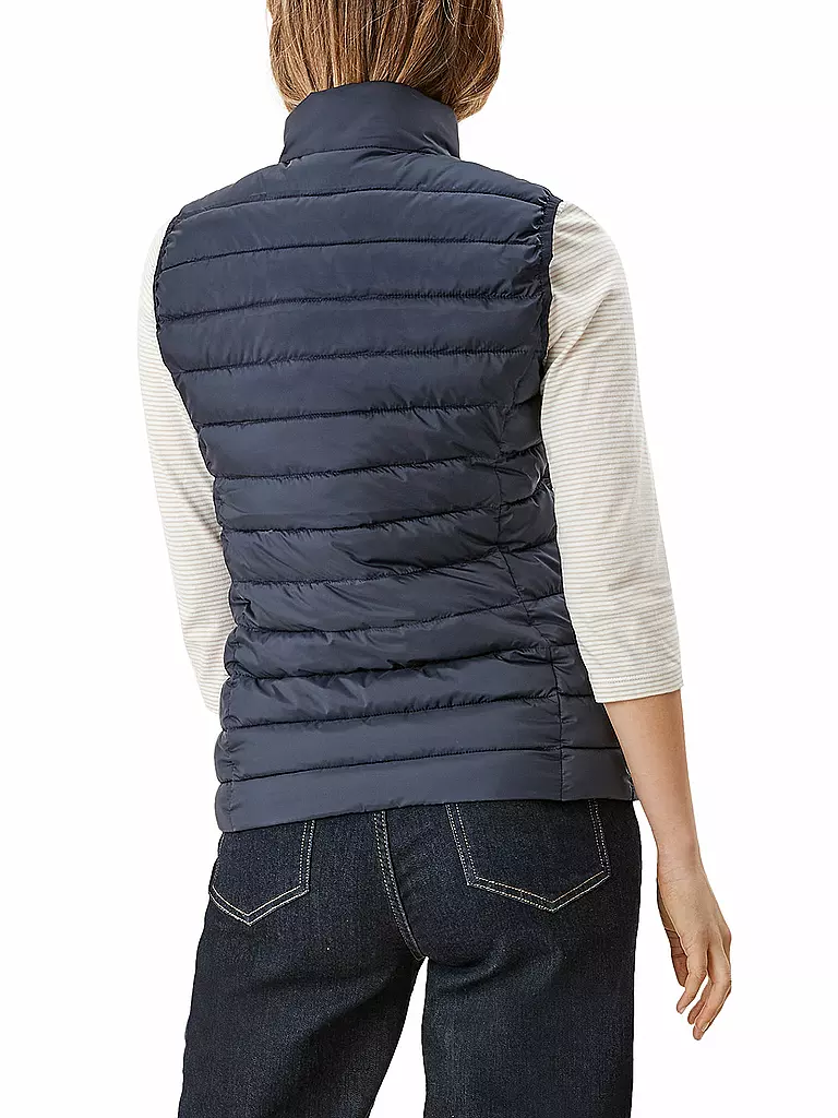 S.OLIVER | Steppgilet | dunkelblau