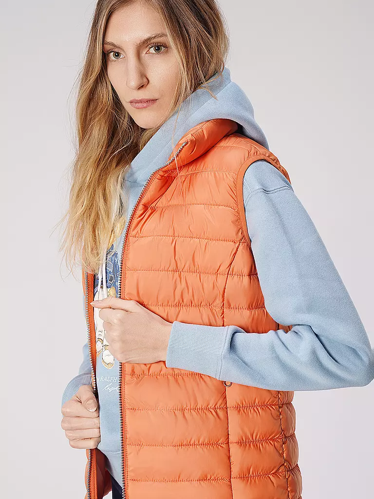 S.OLIVER | Steppgilet | orange