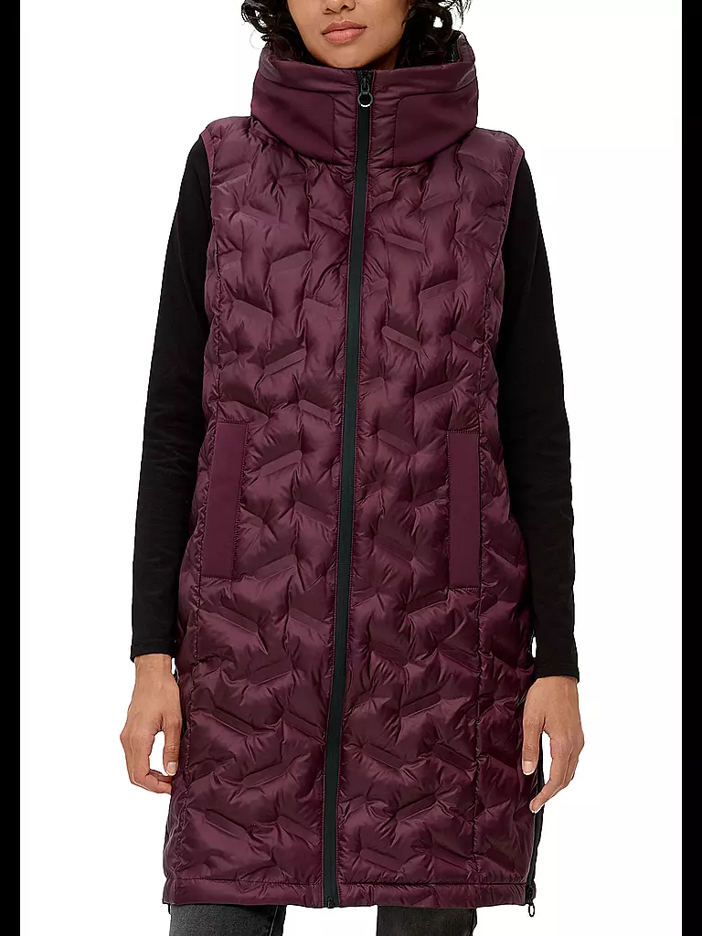 S.OLIVER | Steppgilet | schwarz