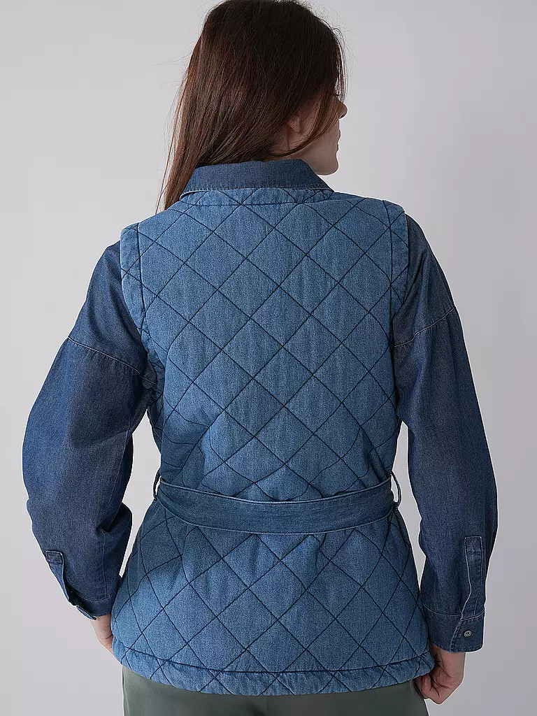 S.OLIVER | Steppgilet | blau