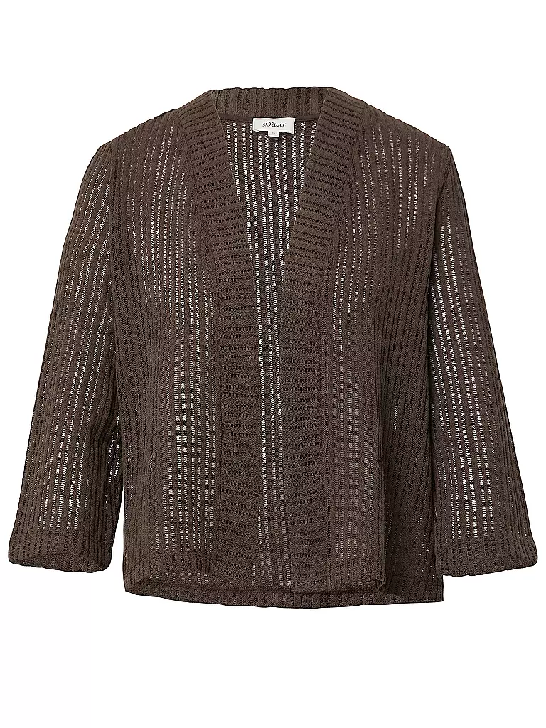 S.OLIVER | Strickjacke  | braun