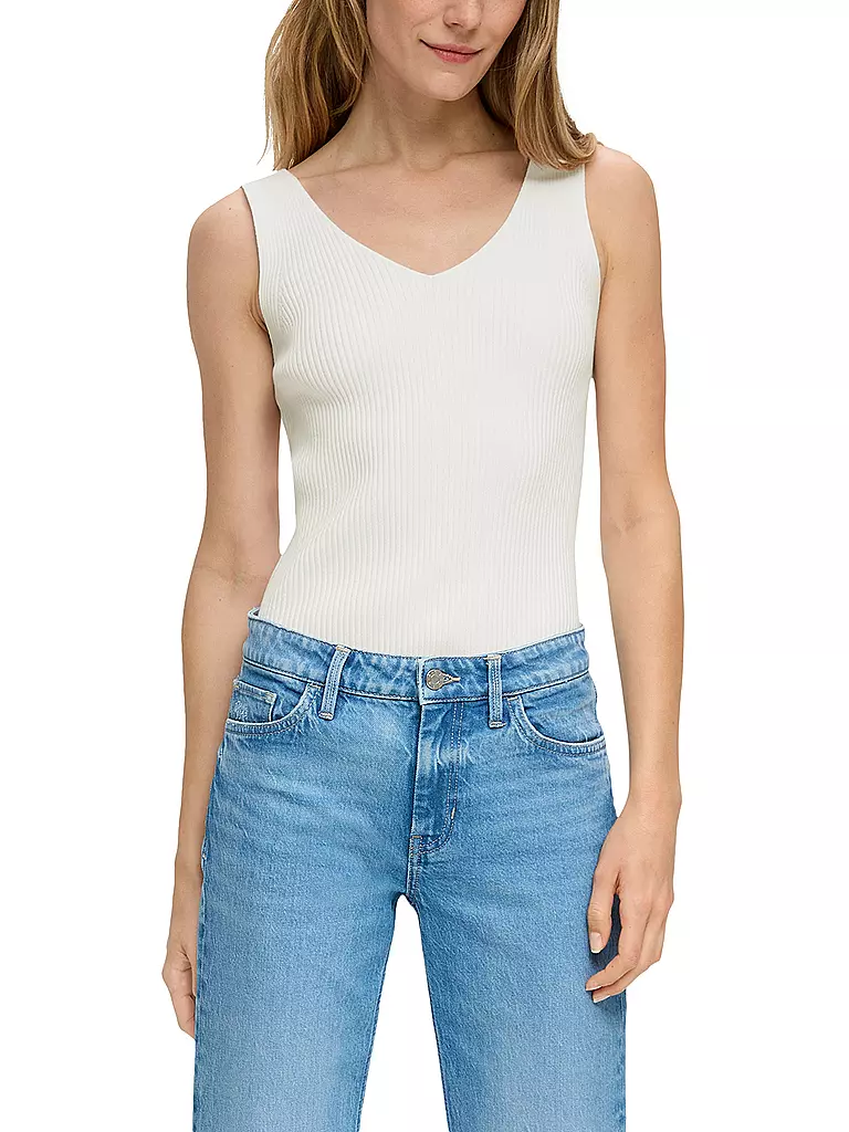 S.OLIVER | Stricktop  | weiss