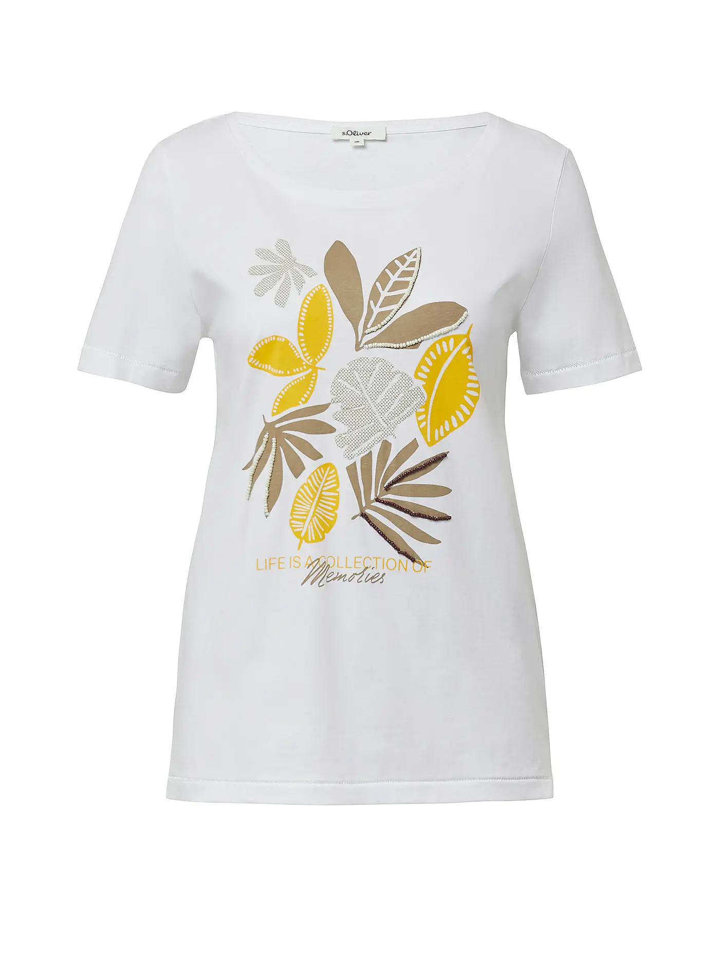 S.OLIVER | T-Shirt  | weiss