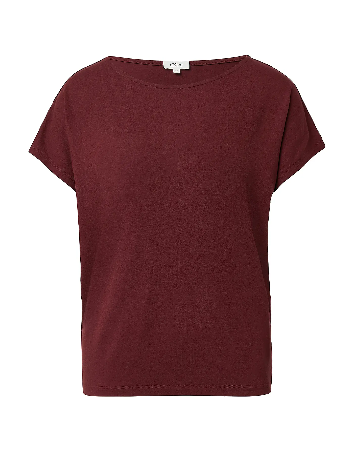 S.OLIVER | T-Shirt  | dunkelrot