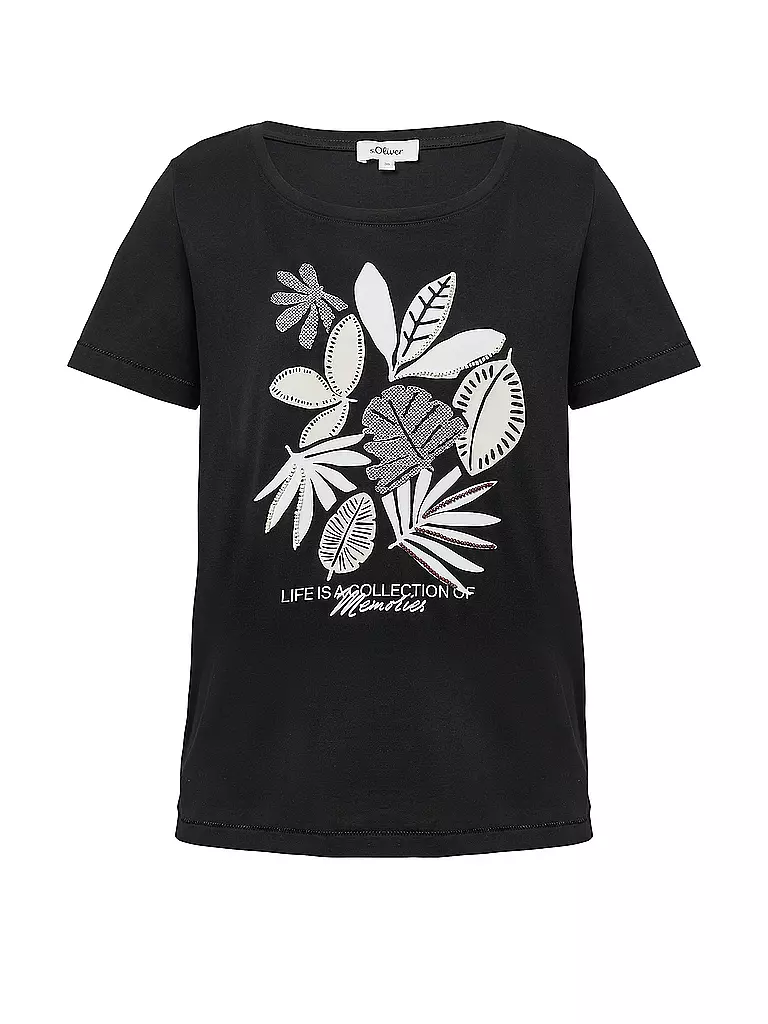S.OLIVER | T-Shirt  | schwarz