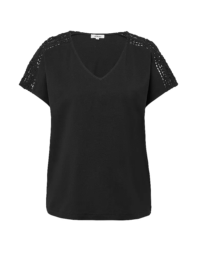 S.OLIVER | T-Shirt  | schwarz