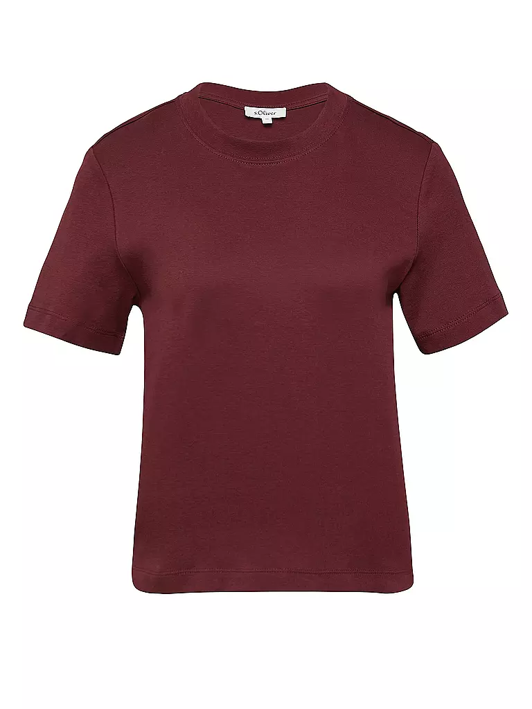 S.OLIVER | T-Shirt  | dunkelrot